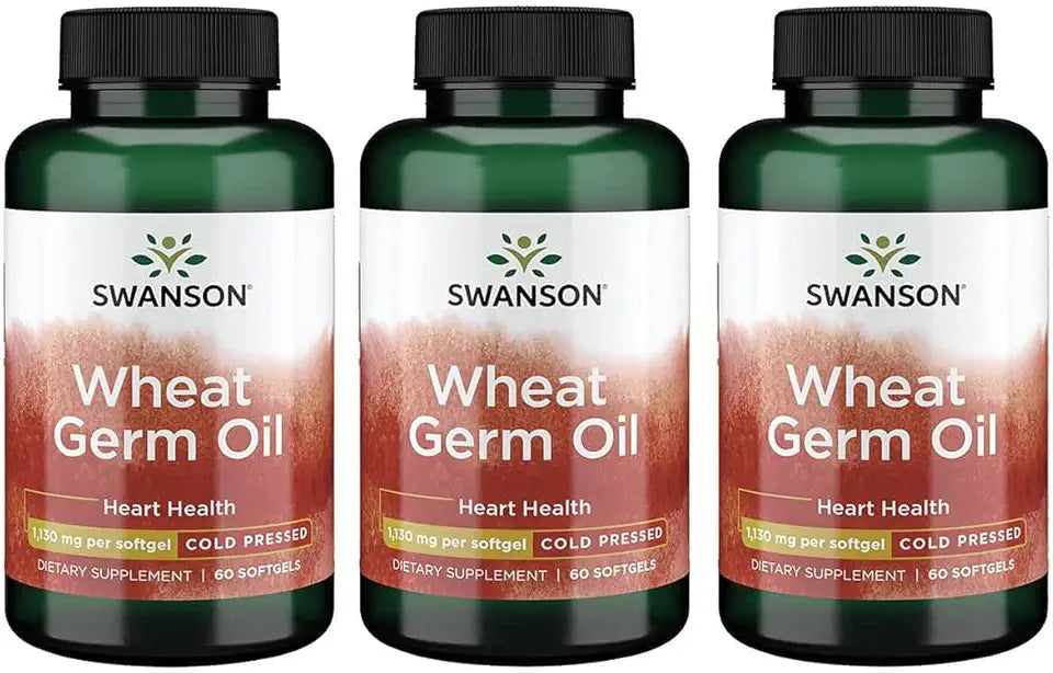 Cold-Pressed Wheat Germ Oil 1130 Milligrams 60 Sgels 3 Pack S74899