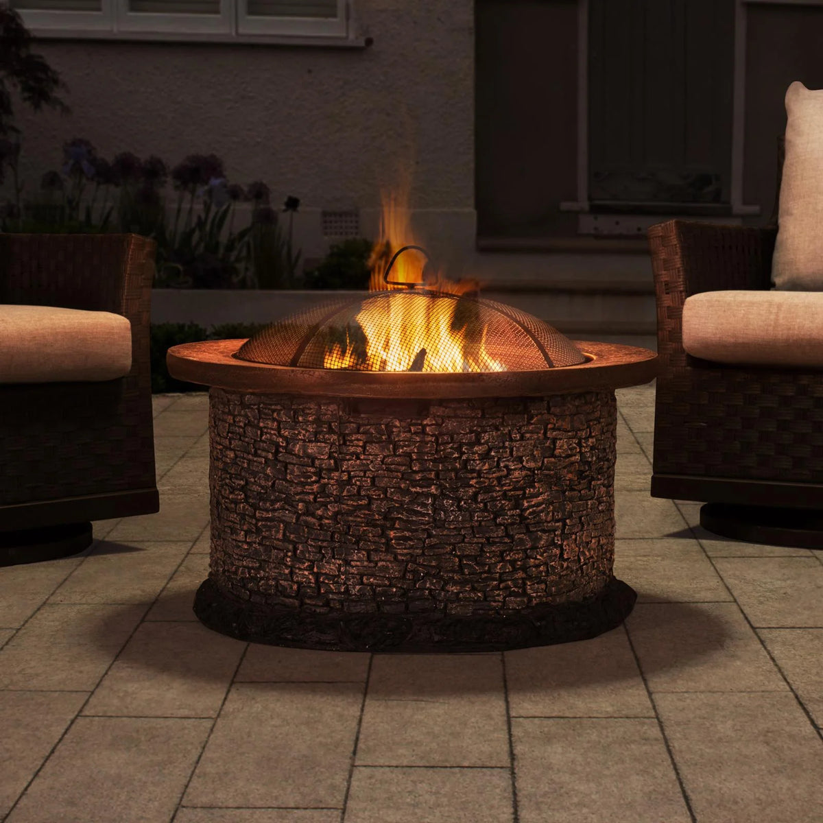 32 in. Round Wood-Burning Fire Pit Q850