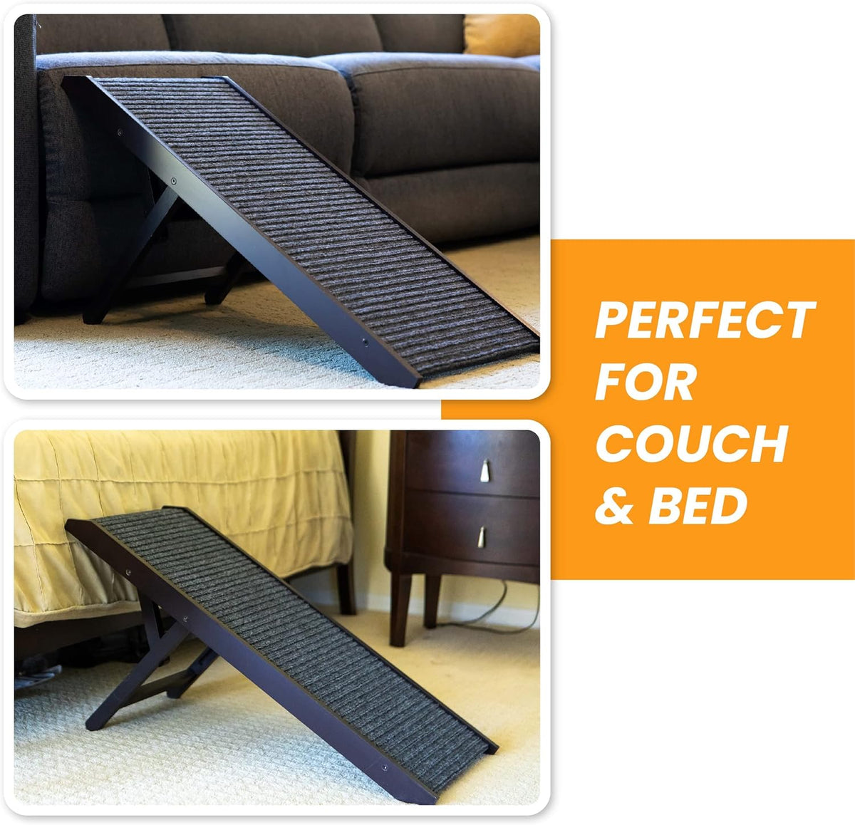 Folding Dog Ramp for Bed or Couch V9010