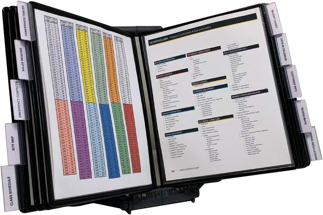 10-Pocket Desk Reference Organizer, Pack of 2 R3064