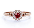 14k Gold Red Ruby Ring I973