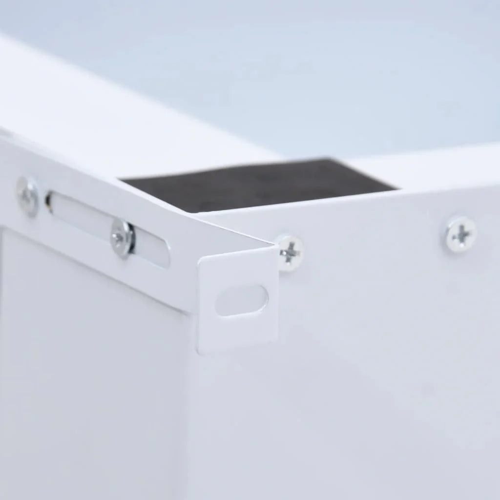 Washing and Drying Machine Pedestal with Pull-out Shelves White O284