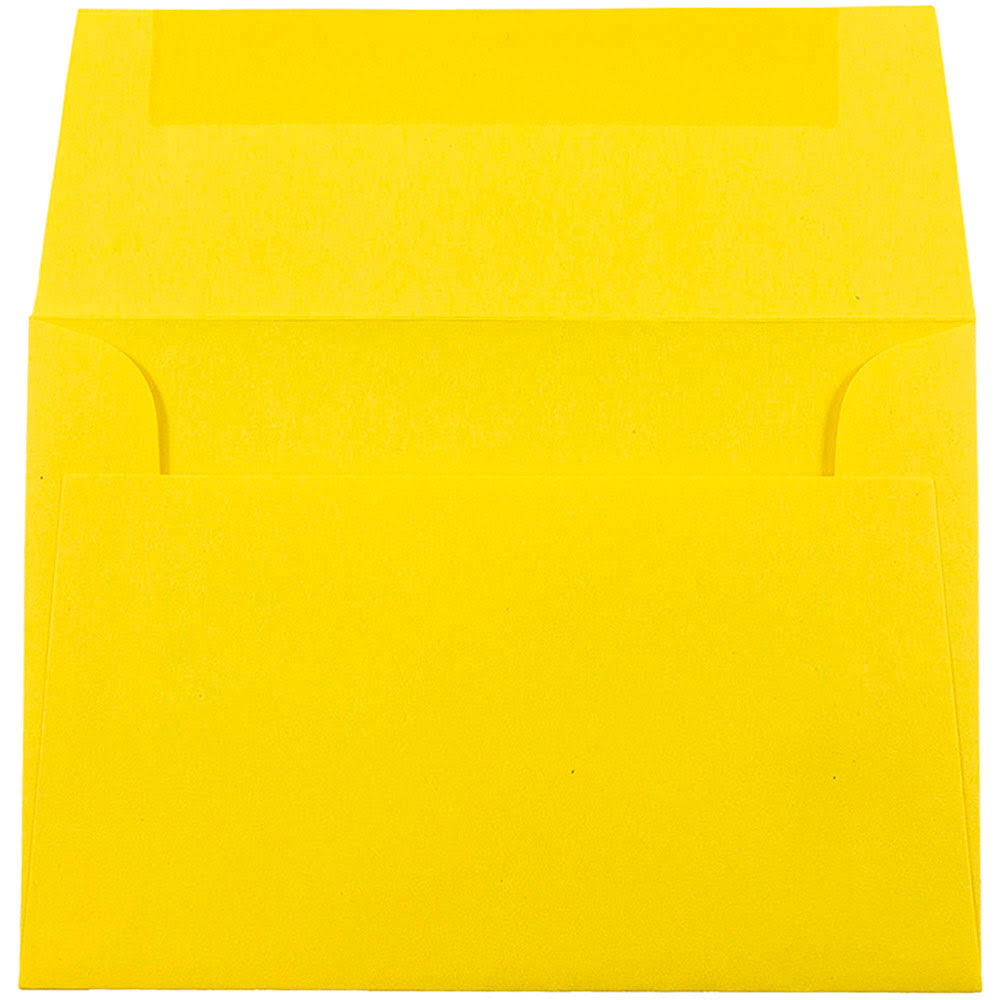 4Bar A1 Envelopes, 3 5/8 x 5 1/8, Brite Hue Yellow Recycled, 1000/Carton Y687