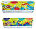 Play Doh Compound Bundle Classic Colors 4 Pack + Wild Colors 4 Pack J6495