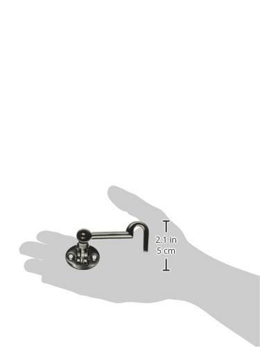 3-1/2 inch Swivel Cabin Door Hook Satin Nickel A218