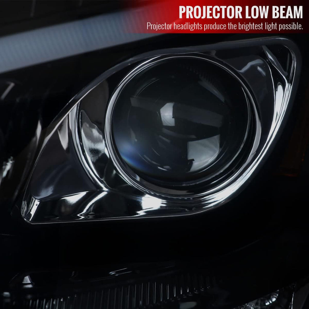 Smoke LED Projector Headlights Q3948