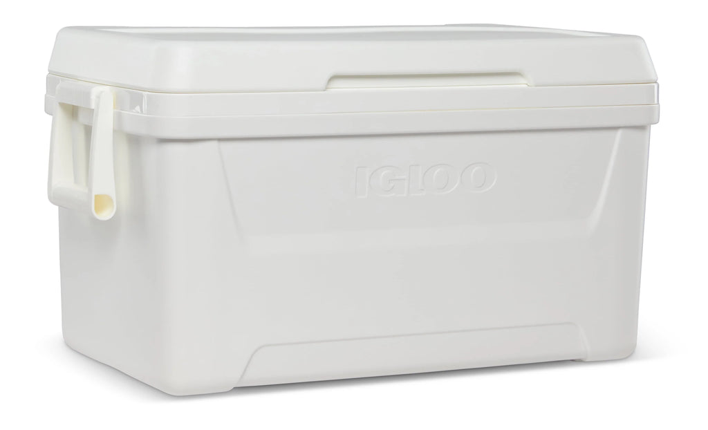 48 QT White Hard Sided Ice Chest Cooler N699457