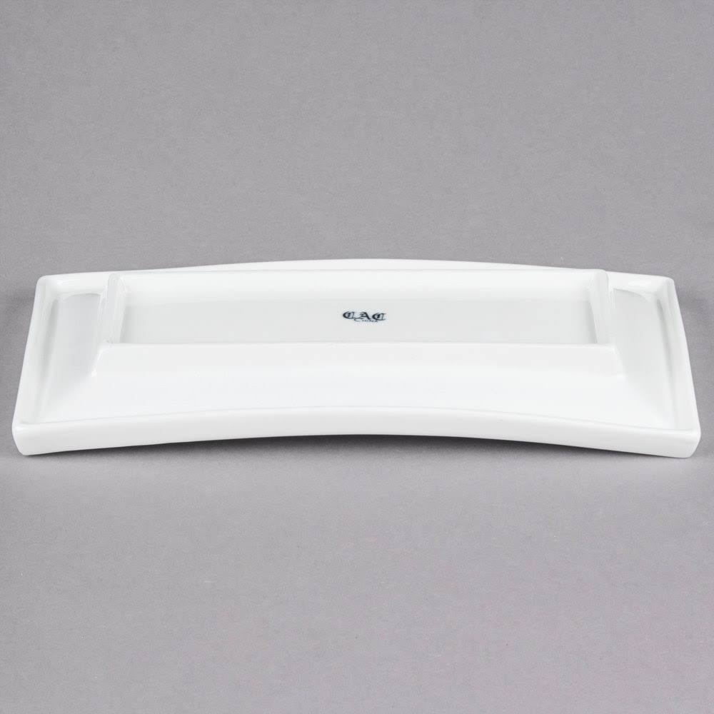 Porcelain Rectangular Platter 11-1/2in. x 5-1/4in. H13606