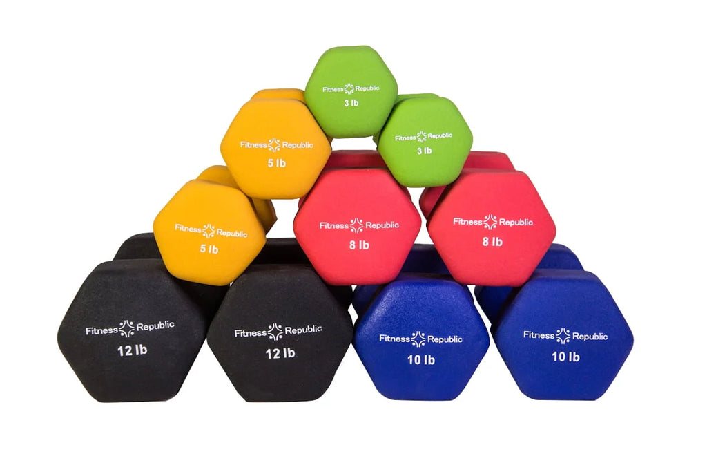 Neoprene Dumbbell Pairs 15lb 17.5lb 20lbs K797039