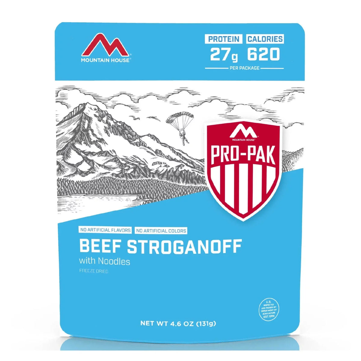 Beef Stroganoff Freeze Dried Emergency Survival Food - 6 Pouches L793