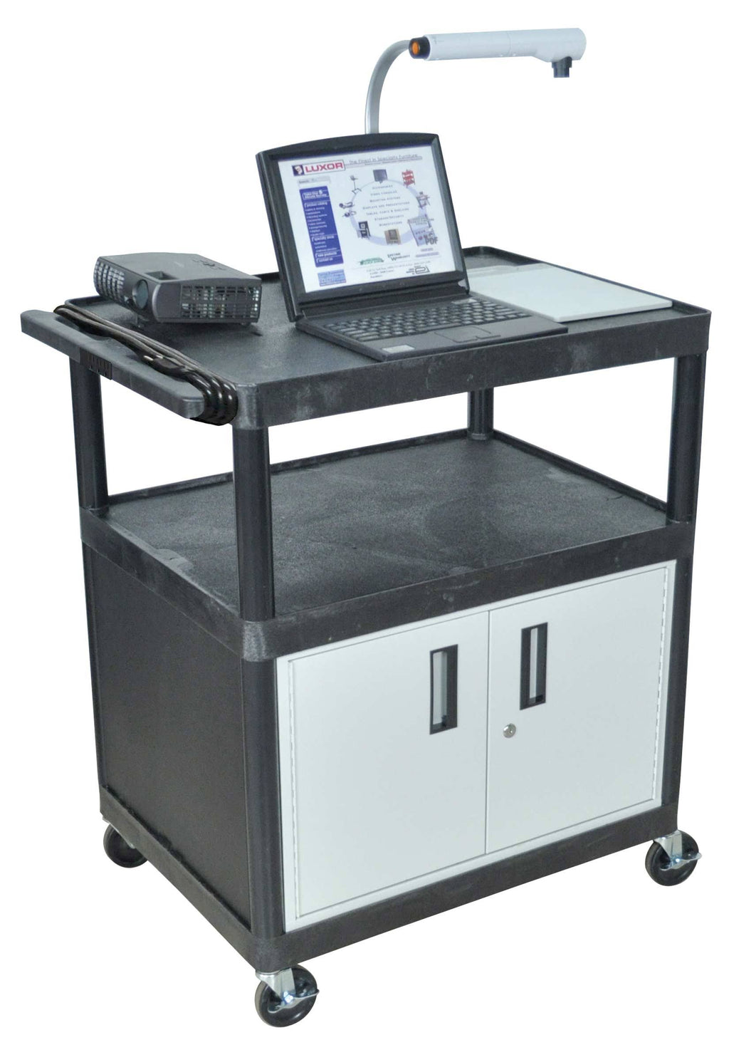 Cart with 3 Shelf Presentation and Cabinet C875