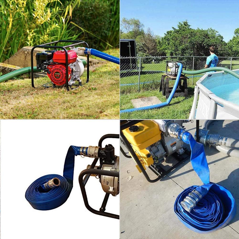 Blue PVC Backwash Hose with Camlock Fittings W6575