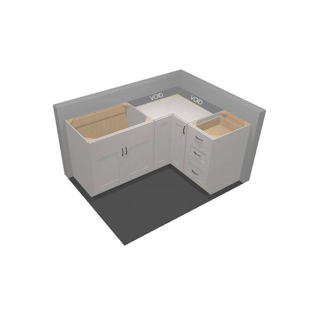Medium Oak Lazy Susan Corner Base Kitchen Cabinet V780599