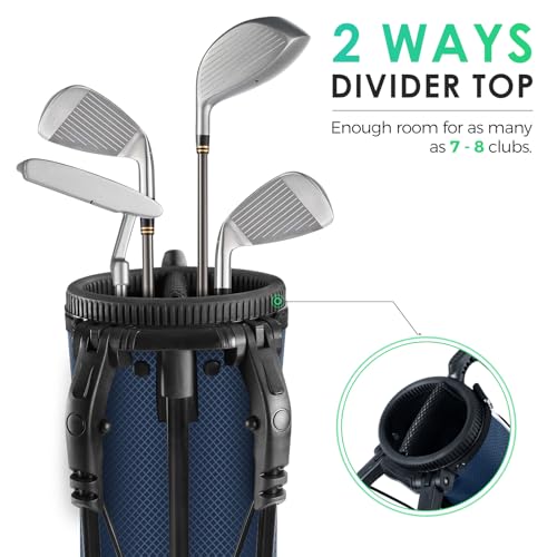 Small Lightweight Golf Stand Bag with Ball Holder and Pockets S4083