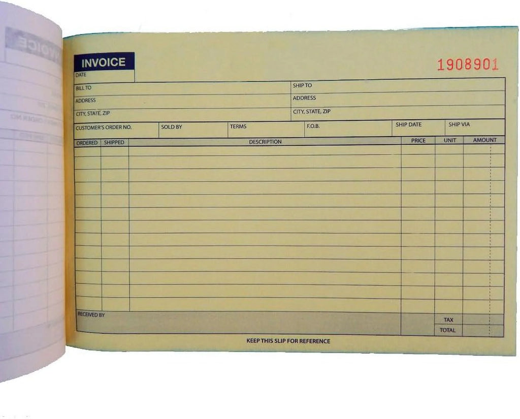 Carbonless Invoice Receipt Book 2 Part 50 Sets S710