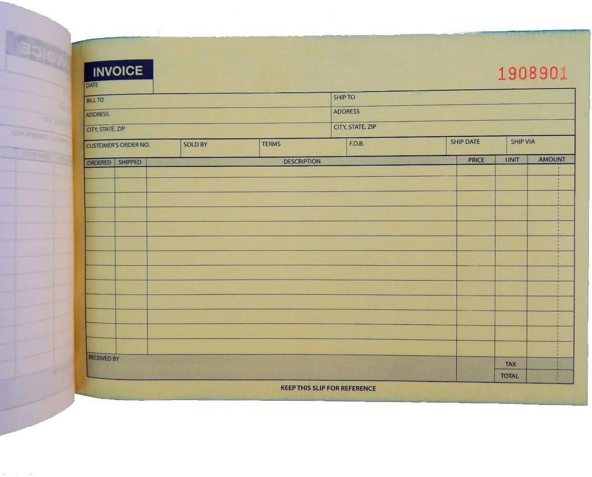 Carbonless Invoice Receipt Book 2 Part 50 Sets S710