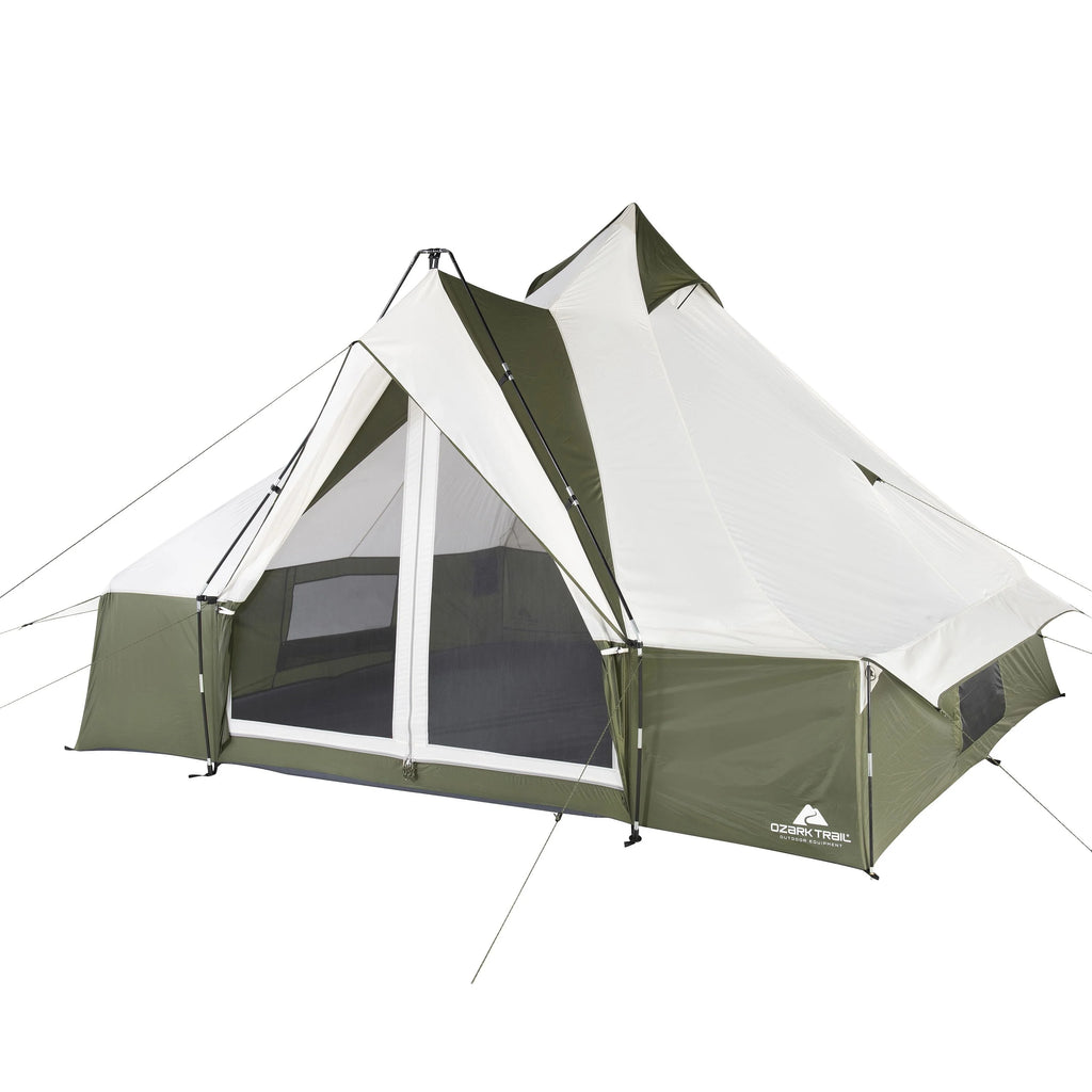 8 Person Camping Tent with Covered Entrance L5636