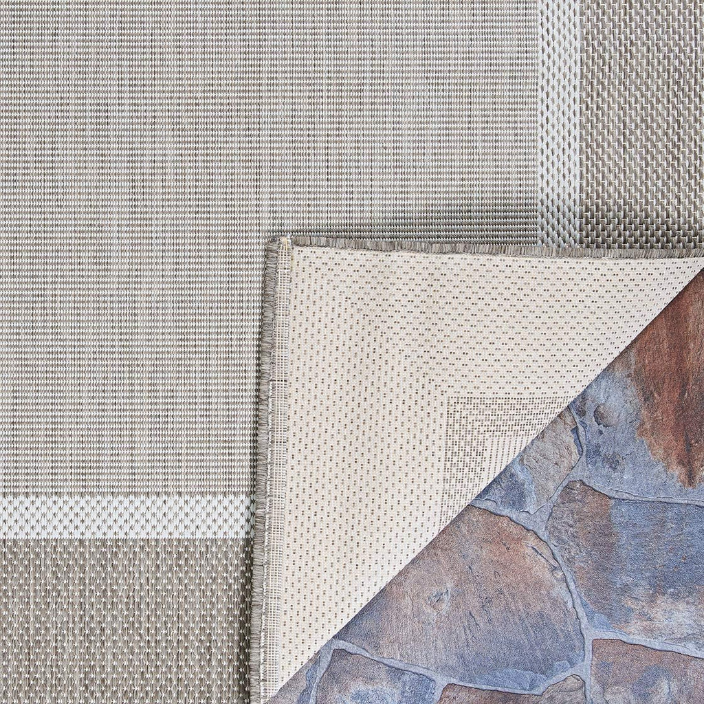 5'10" x 9'2" Champagne-Taupe Indoor/Outdoor Area Rug L638