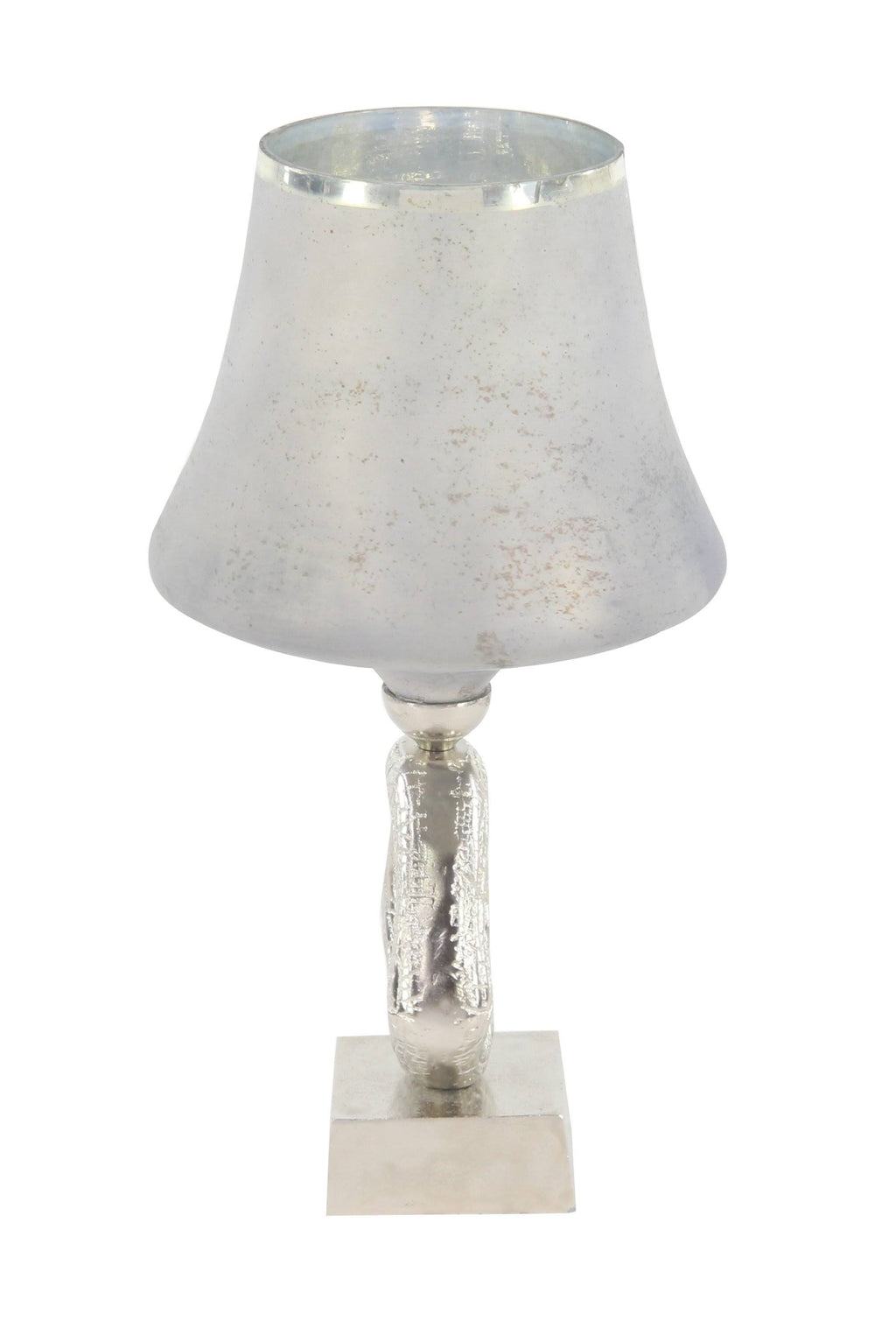 Glass and Aluminum Candle Holder S607929