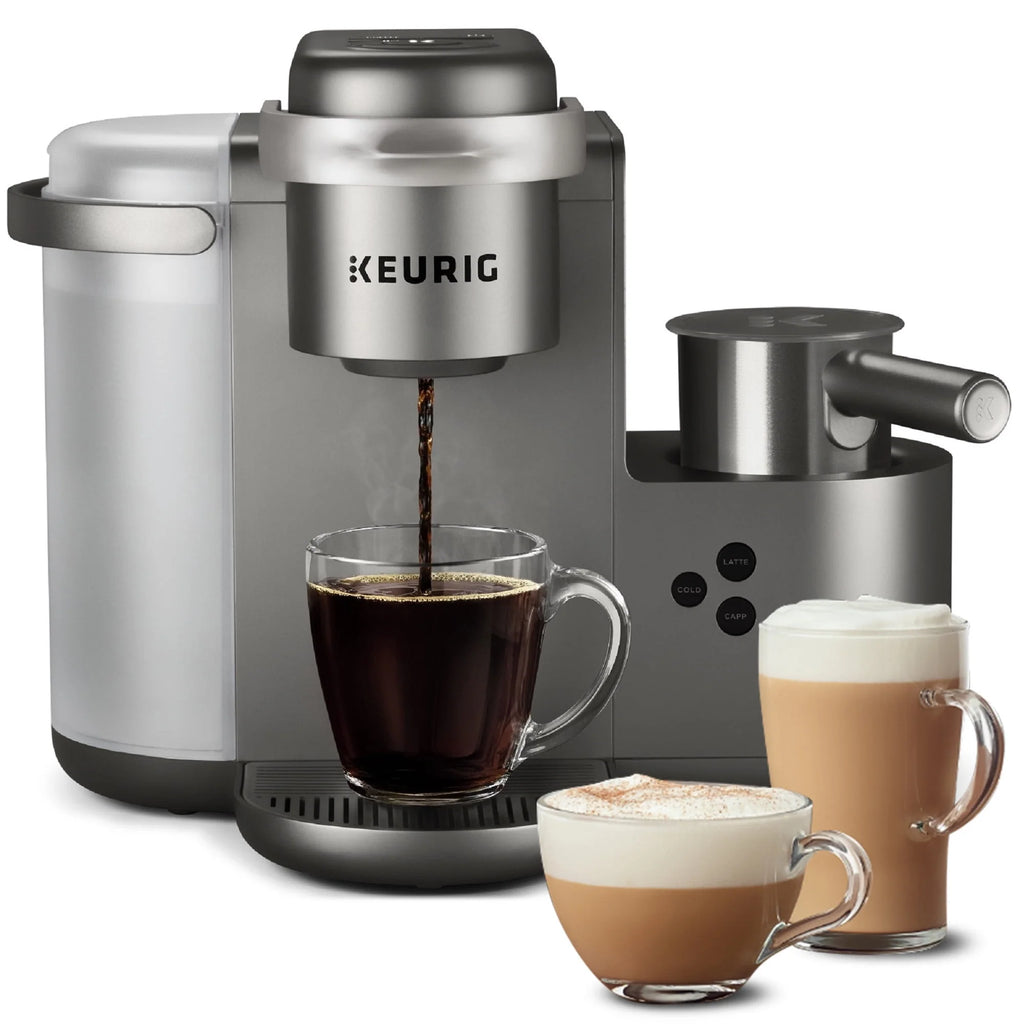 Single Serve K-Cup Pod Coffee, Latte and Cappuccino Maker, Nickel H469