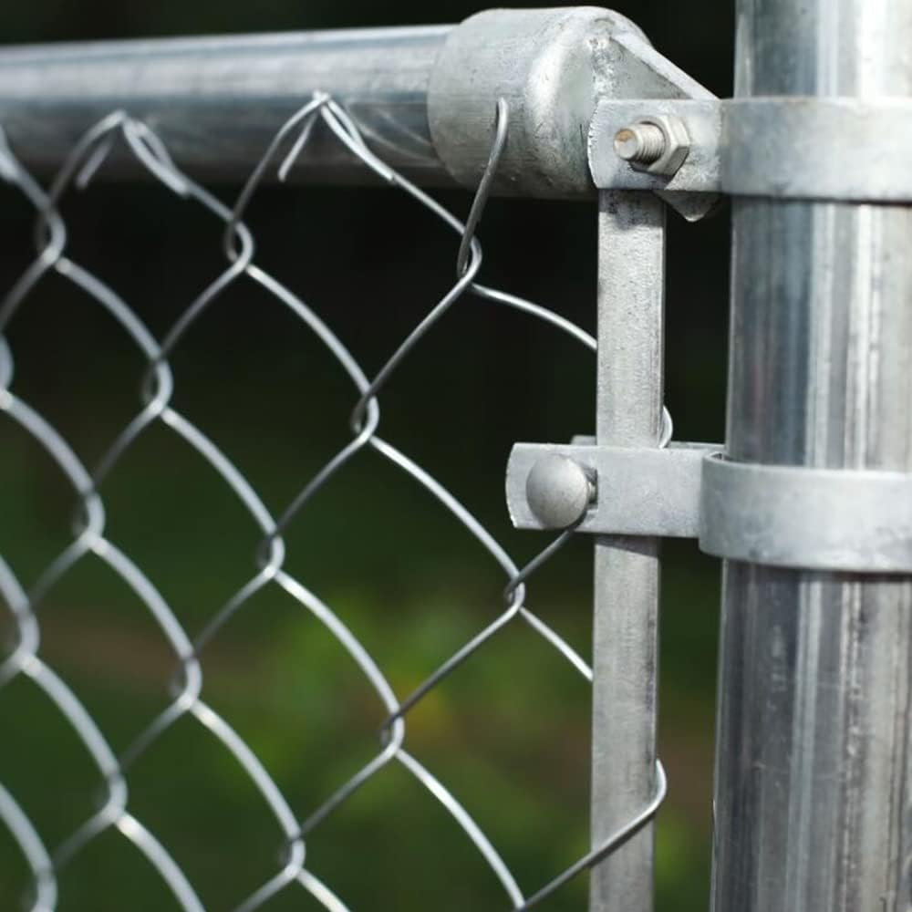 Galvanized Steel 4 X 50 Feet Chain Link Fence Fabric, 12.5-AW Gauge, Silver D559