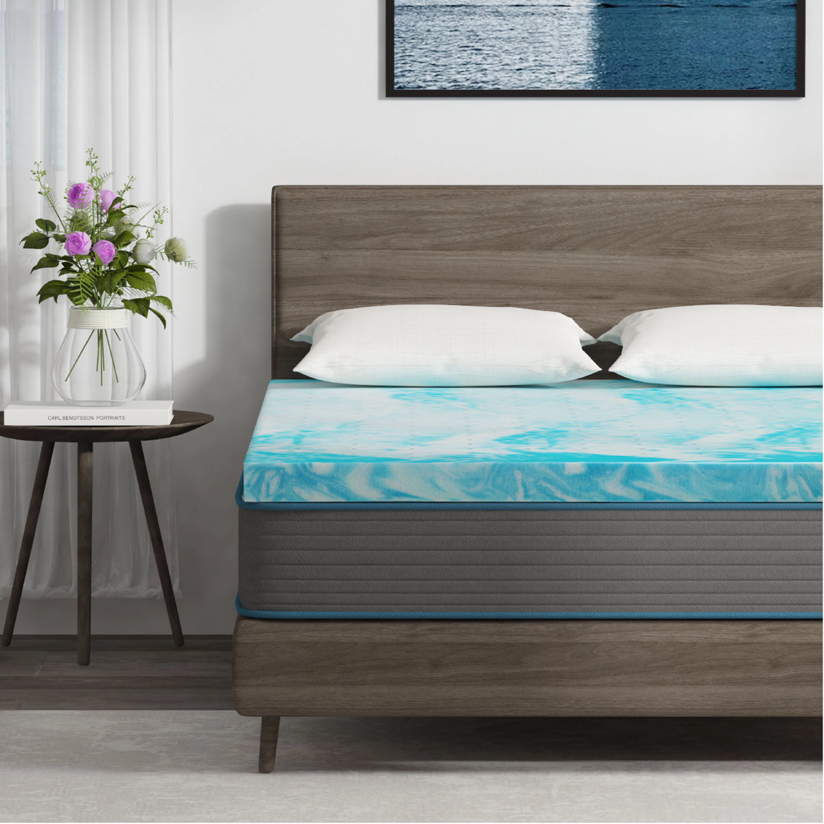 2 inch Cooling Gel Memory Foam Mattress Topper S83504