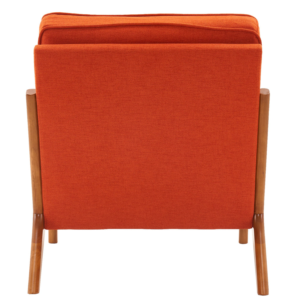 Oak Upholstered Armrest Lounge Chair R2288