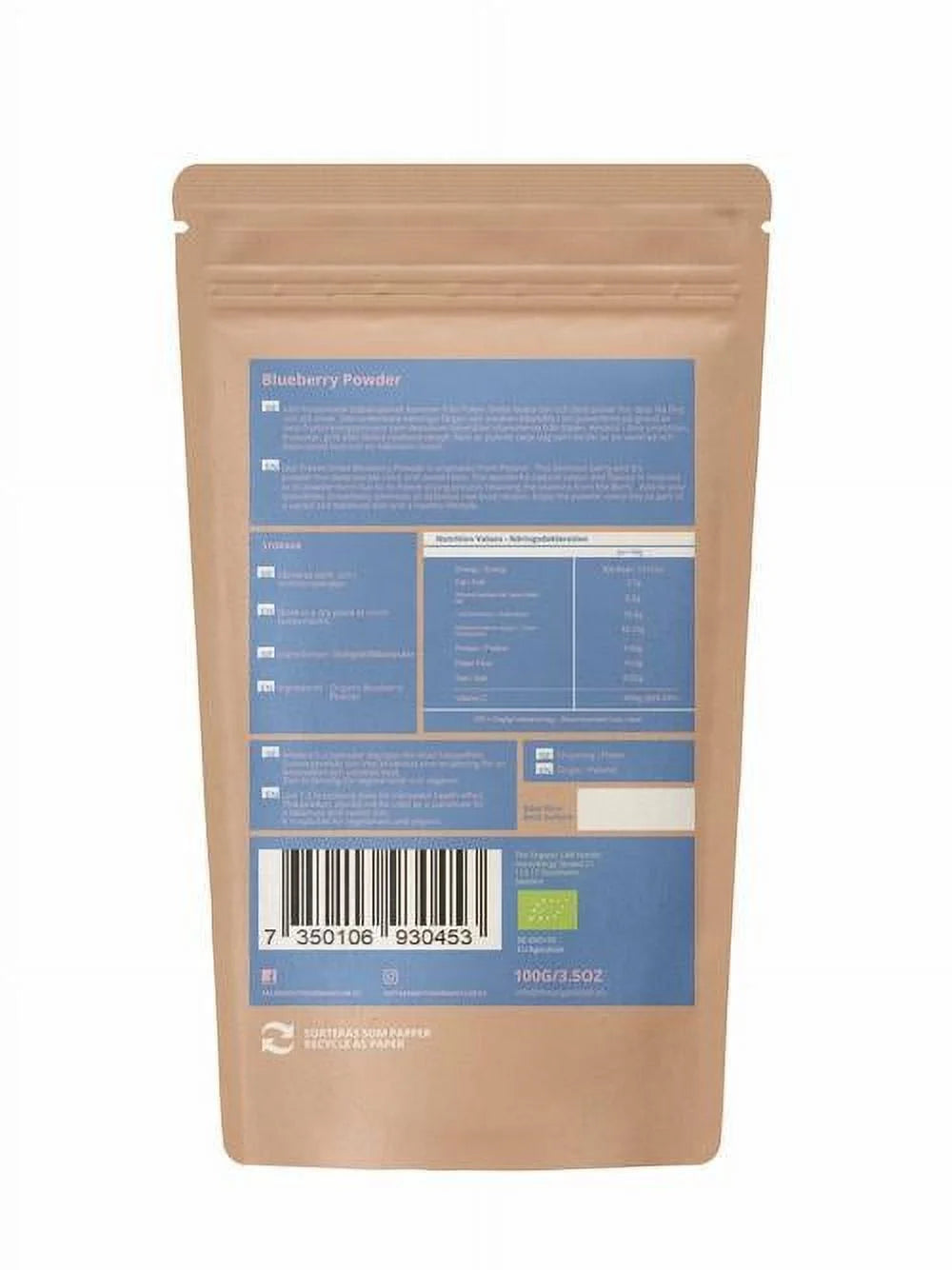 Organic Wild Blueberry Powder 100g U10512