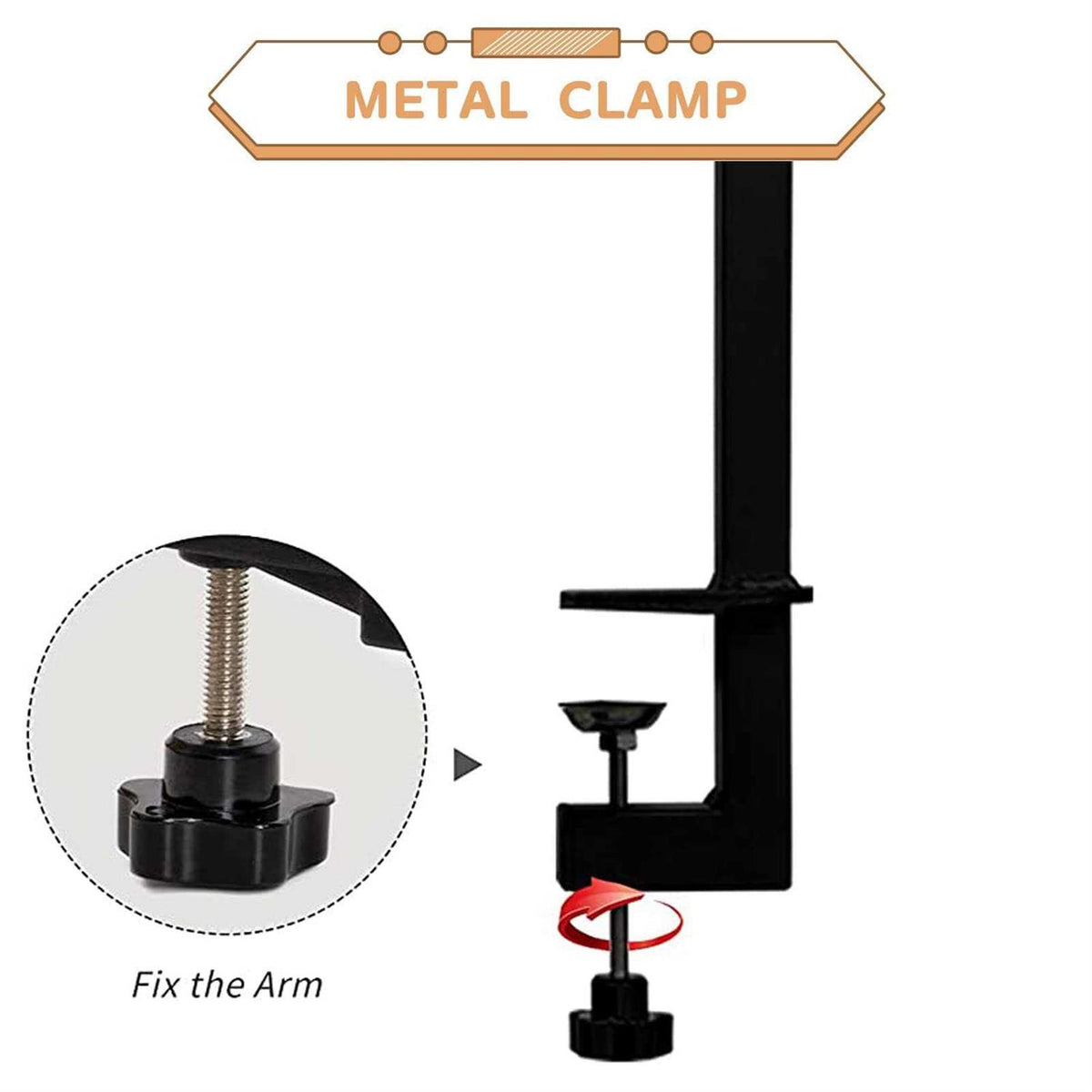 Dog Grooming Table Arm with Clamp and Post D745