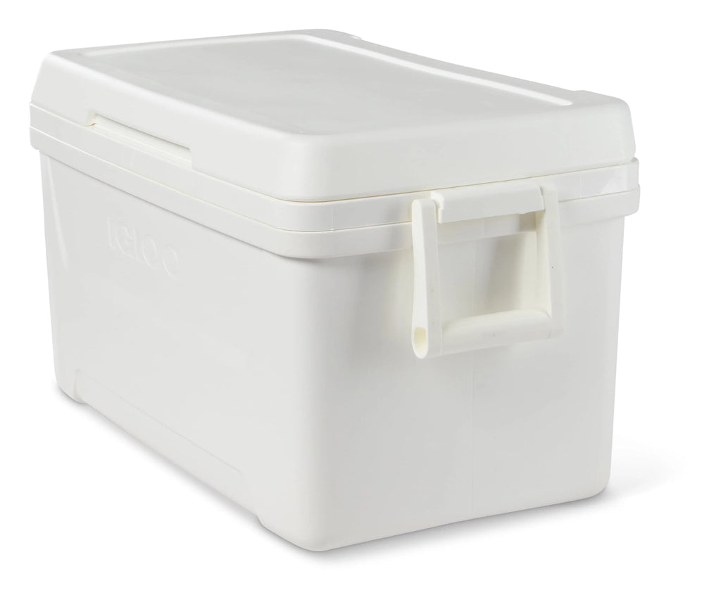 48 QT White Hard Sided Ice Chest Cooler N699457