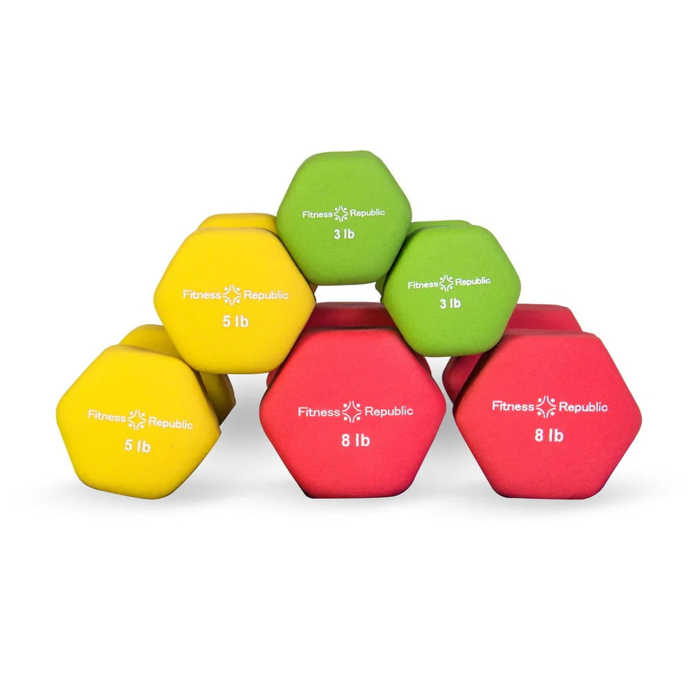 Neoprene Dumbbell Pairs 15lb 17.5lb 20lbs K797039