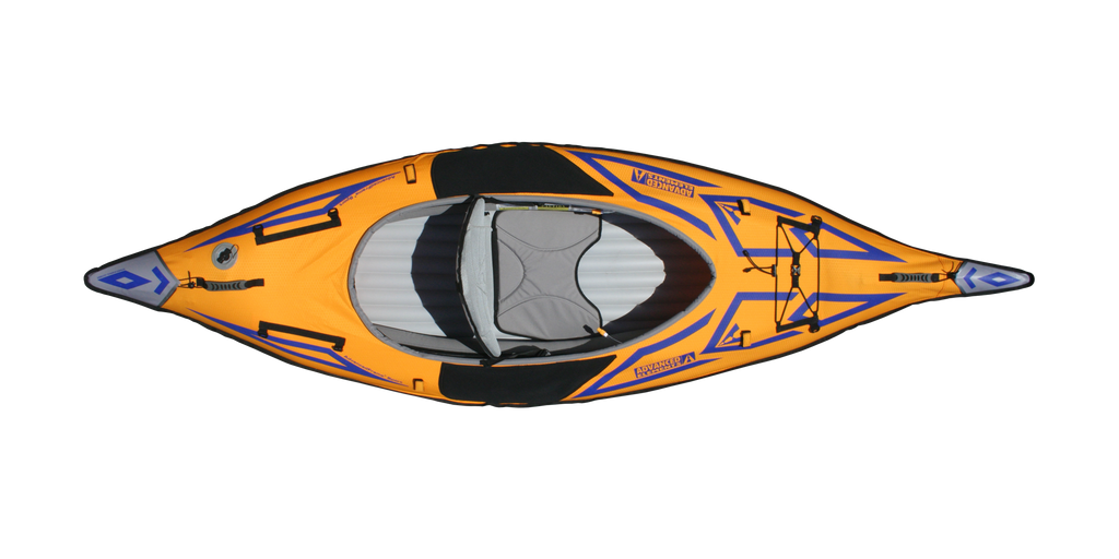 Inflatable Kayak with Pump - 10 ft - Orange V43751