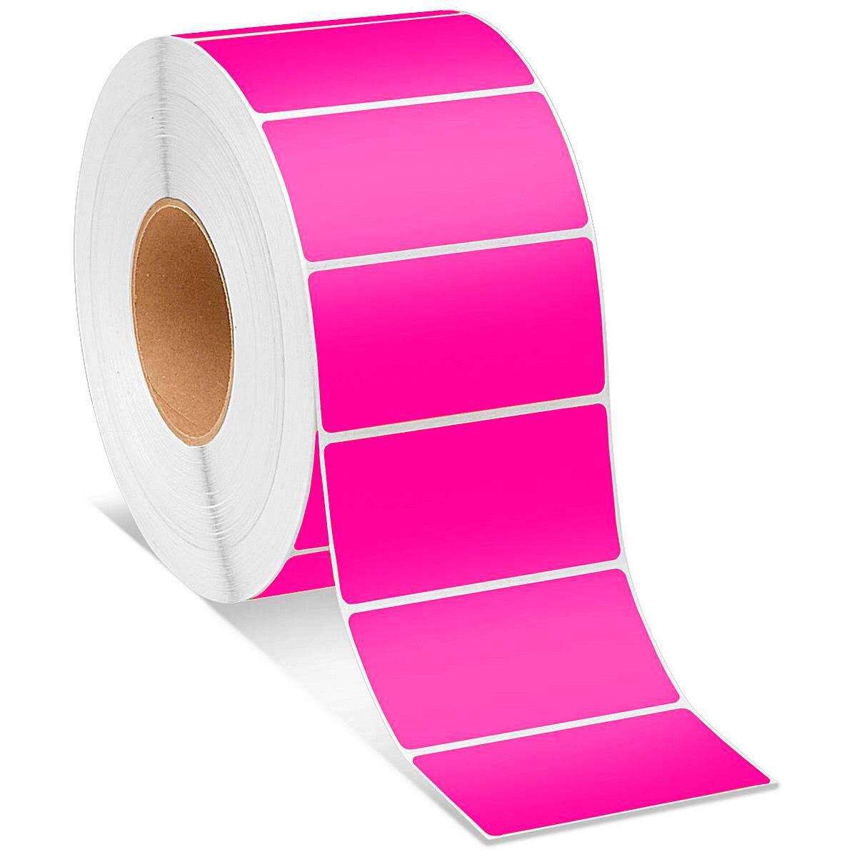 Fluorescent Pink Thermal Transfer Labels, 4 x 2 R624948