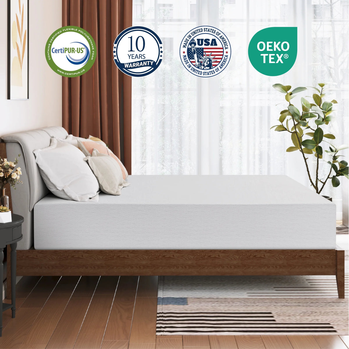Gel Memory Foam Full Size Mattress D435