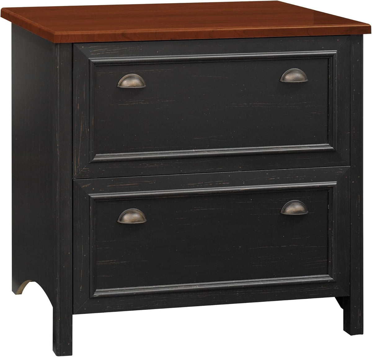 Antique White 2 Drawer Lateral File Cabinet B627