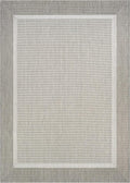 5'10" x 9'2" Champagne-Taupe Indoor/Outdoor Area Rug L638