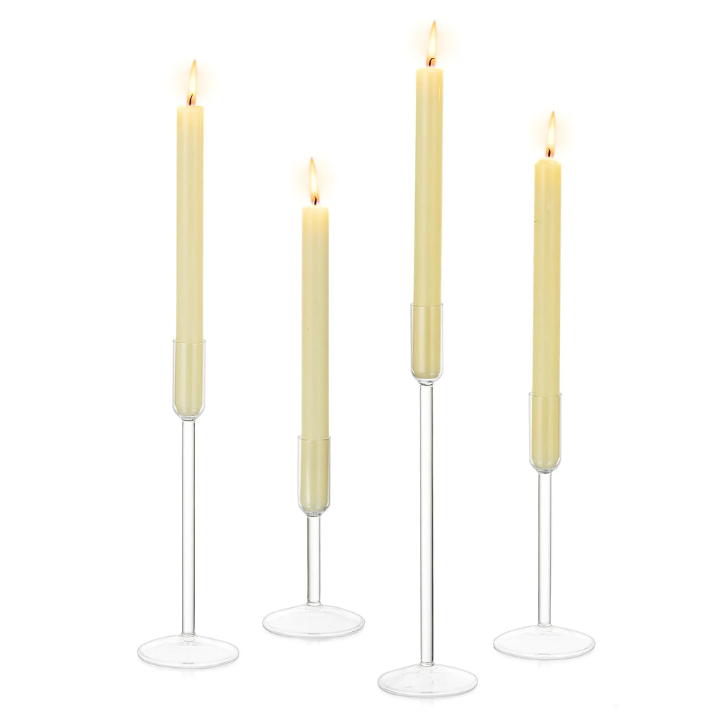 Glass Candlestick Holders Set of 4 M52467