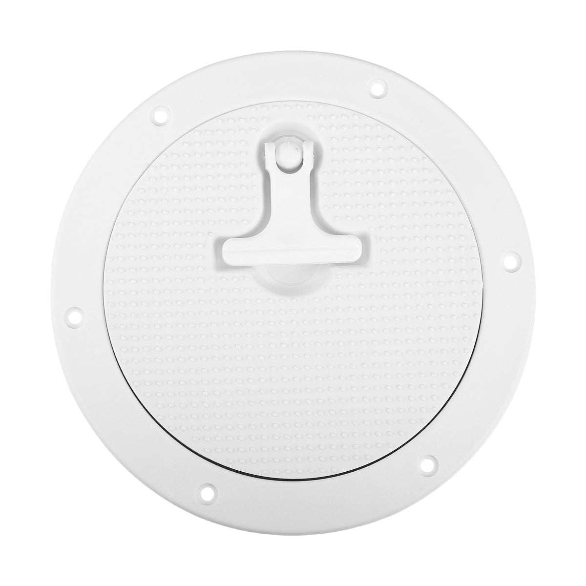 6" Boat Inspection Deck Plate Hatch White Nylon with T-handle Pre-drilled Holes F894