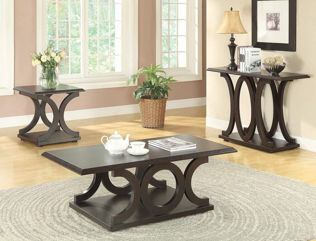 C-Shaped Coffee Table Cappuccino F730