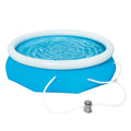 10' x 30" Round Inflatable Above Ground Pool Set R7363