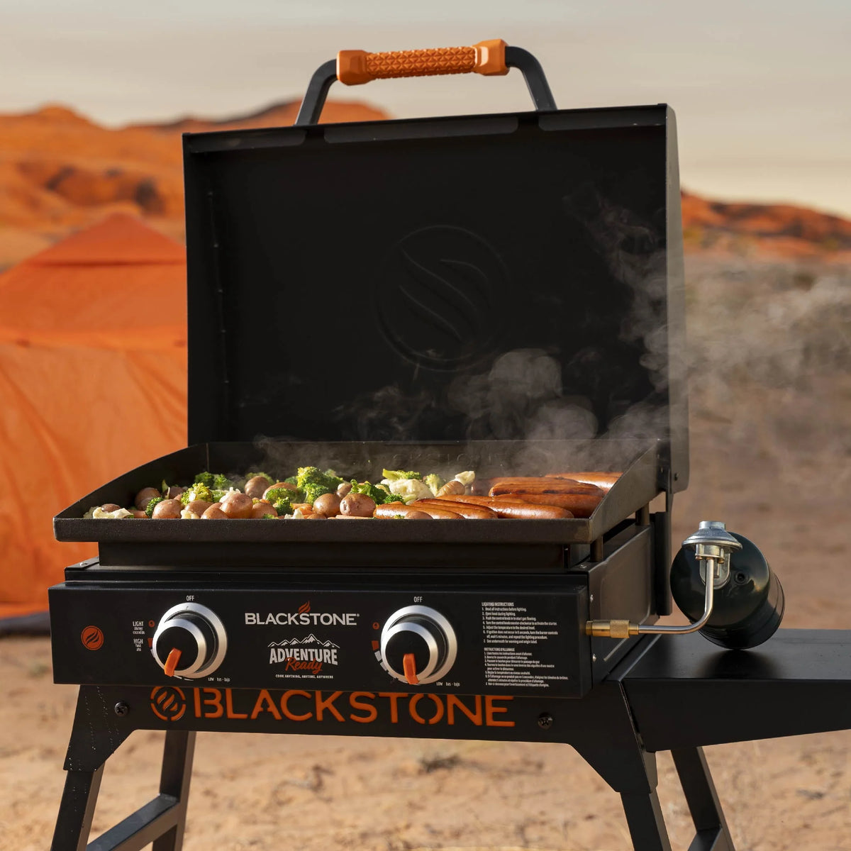 22 Propane Griddle with Stand and Adapter Hose Y54681