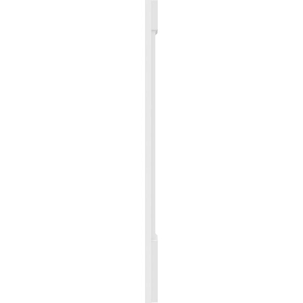 10x22W x 48x22H Raised Panel PVC Pilaster with Standard Capital and Base (Pair) K7544