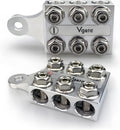 12-Way Post Terminal Distribution Block Bus Bar, 8AWG up to 4/0 AWG Gauge, Pack of 2 X4877