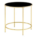 Contemporary Glass Top Side Table H371