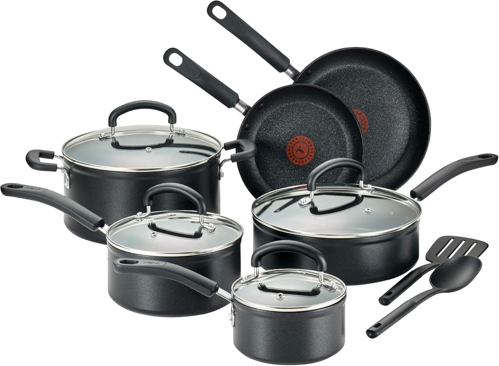 12-Piece Nonstick Black Cookware Set N57925