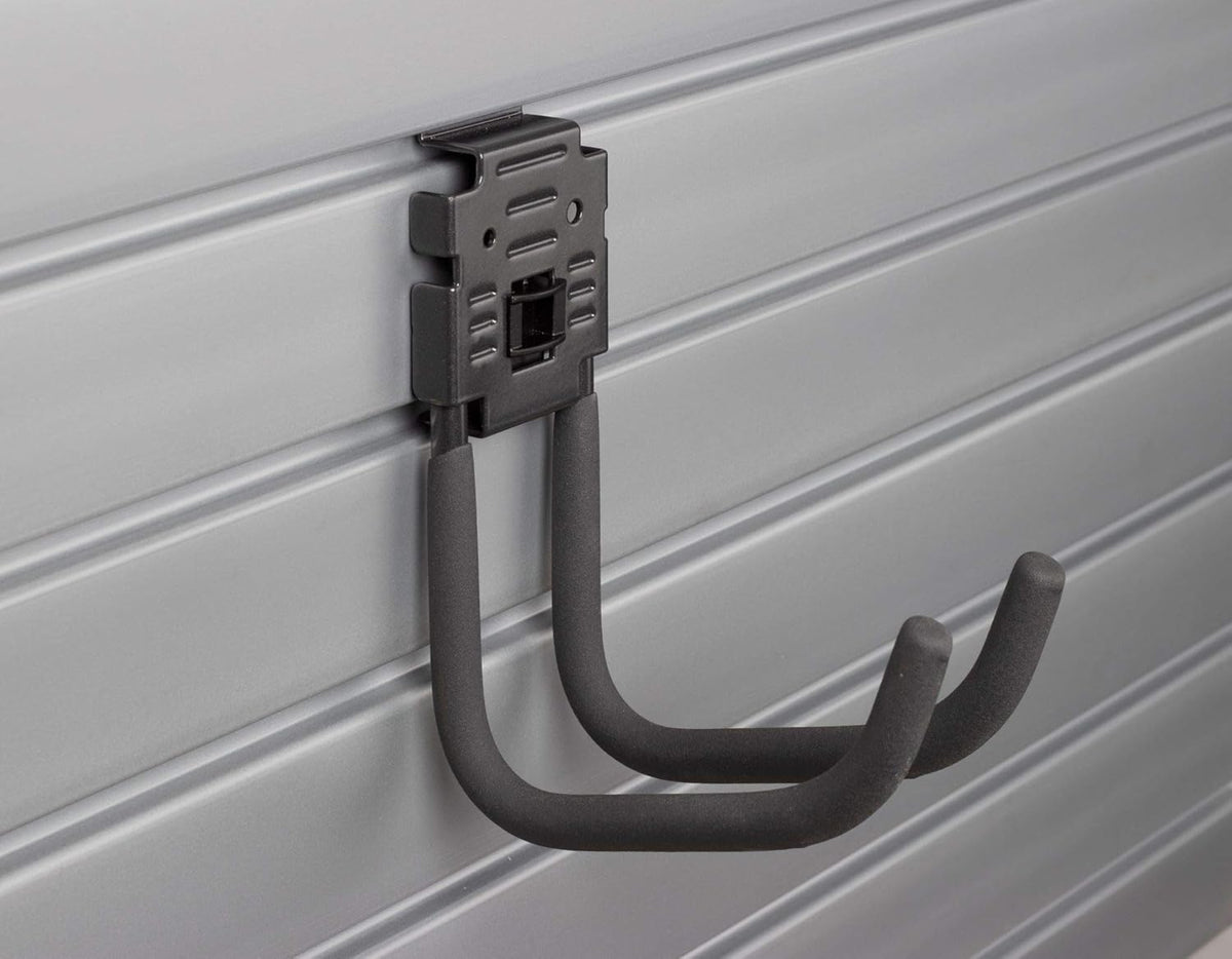 Deluxe Accessory Kit with 46 Locking Bracket Hooks, Shelves, and Baskets for Slatwall Panels W703379