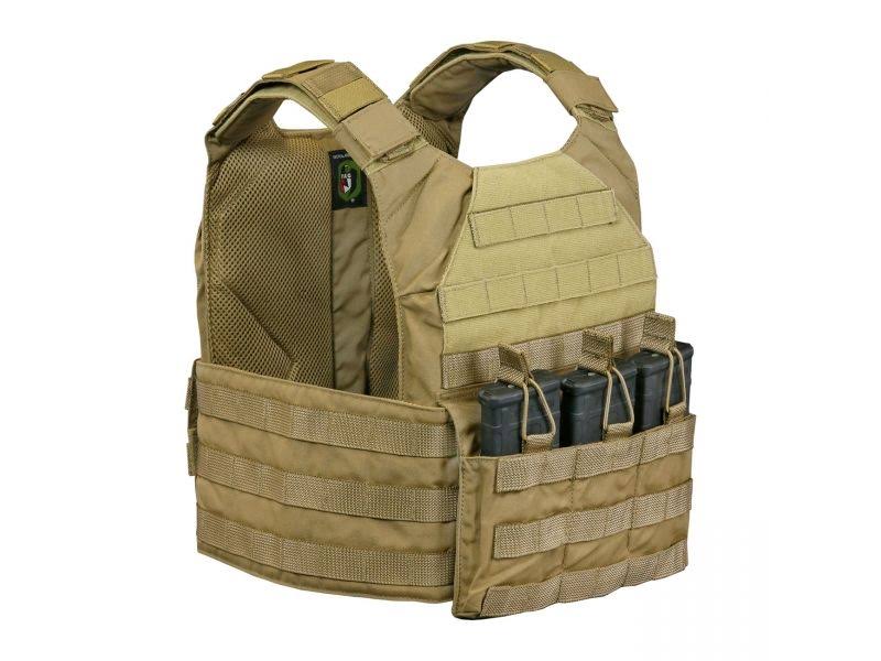 Coyote Tan Medium Plate Carrier Set with Standard Cummerbund C14138