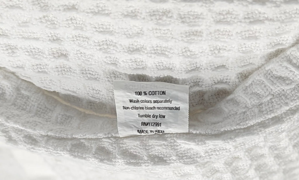 100% Cotton King White Waffle Blanket G540