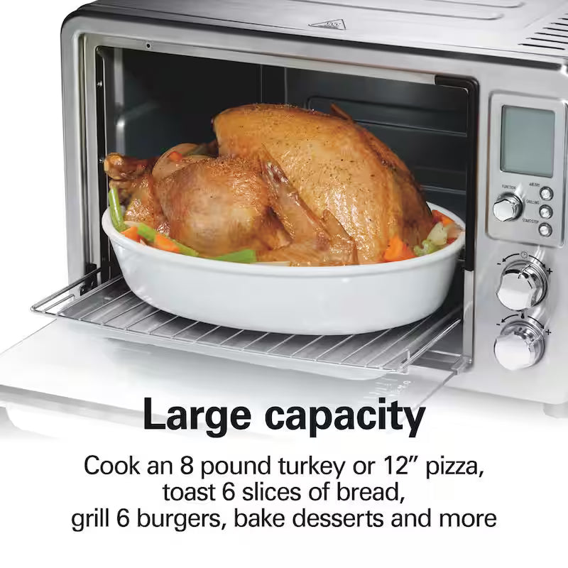 6-Slice Stainless Steel Air Fry Oven with Grill G650338