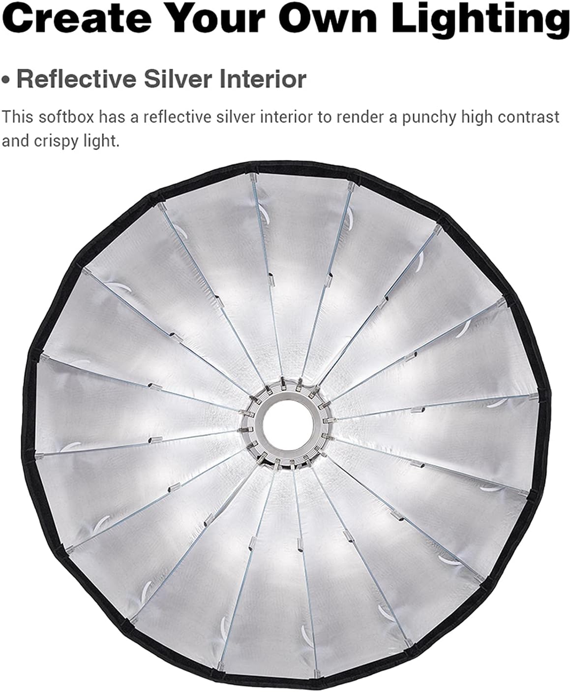 27.5" 70CM Deep Parabolic Softbox for Photo Strobe Studio Flash G53398